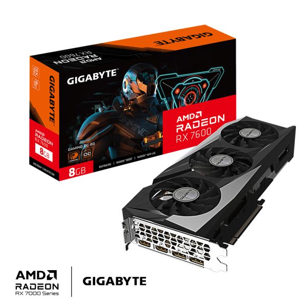 GIGABYTE GAMING Radeon RX 7600 OC 8G AMD 8 GB GDDR6 - Imagen 2