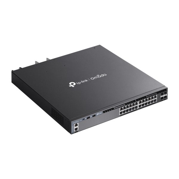 TP-Link Omada SG6428XHP dispositivo de redes Gestionado L3 Gigabit Ethernet (10/100/1000) Energía sobre Ethernet (PoE) 1U Negro - Imagen 4