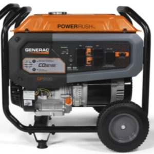 Generac GP6500 generador a motor 6500 W Mezcla de gasolina y aceite Negro, Gris, Naranja