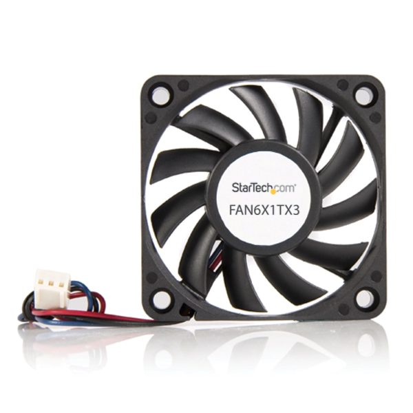 StarTech.com FAN6X1TX3 sistema de refrigeración de computadora Gabinete de la computadora Ventilador 6 cm Negro - Imagen 3