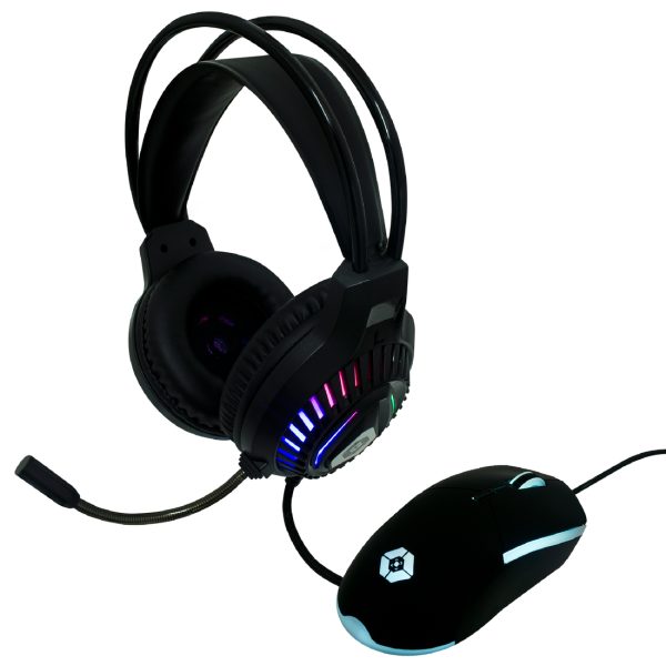 Perfect Choice V-930648 audífono y auriculare Auriculares Alámbrico Diadema Juego Negro - Imagen 2