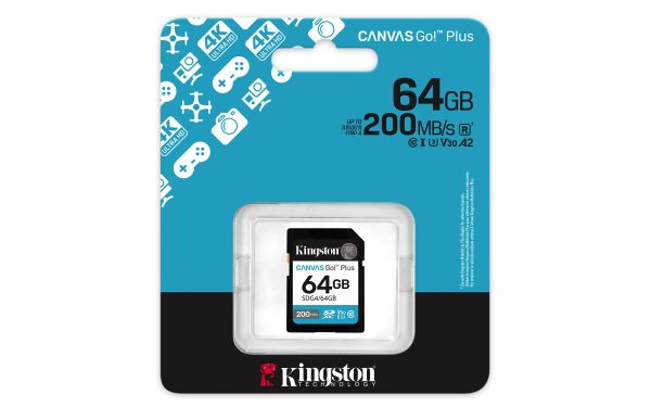 Kingston Technology Canvas Go! Plus 64 GB SDXC UHS-I Clase 10 - Imagen 3