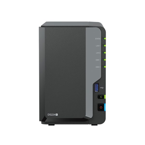 Synology DiskStation DS224+ servidor NAS o de almacenamiento Escritorio Intel® Celeron® J4125 2 GB DDR4 0 TB Negro
