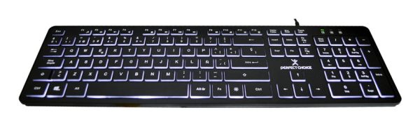 Perfect Choice PC-201304 teclado Universal USB QWERTY Español Negro - Imagen 2
