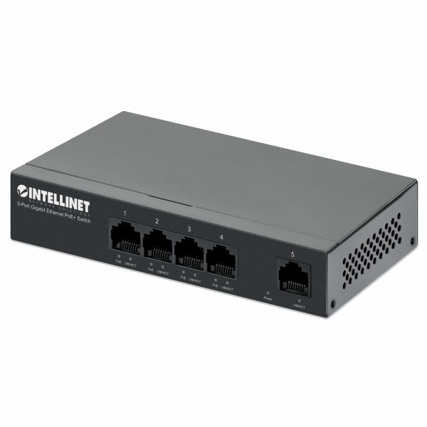 Intellinet 561792 dispositivo de redes Gigabit Ethernet (10/100/1000) Energía sobre Ethernet (PoE) Negro