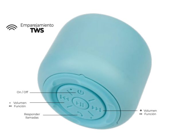 Acteck AP410 Altavoz portátil estéreo Azul 5 W - Imagen 2
