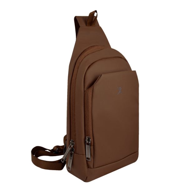 Perfect Choice PC-085027 bolsa de mano y de hombro Poliéster Café Unisex Bolsa cruzada