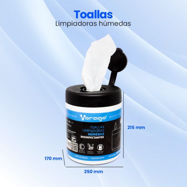 Vorago CLN-107 kit de limpieza para computadora LCD/LED/Plasma Toallitas para limpieza de equipos - Imagen 4