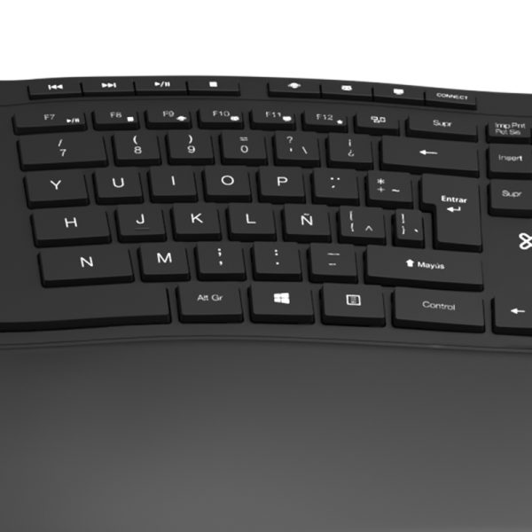 Klip Xtreme Transcend teclado Universal RF inalámbrico QWERTY Español Negro - Imagen 4
