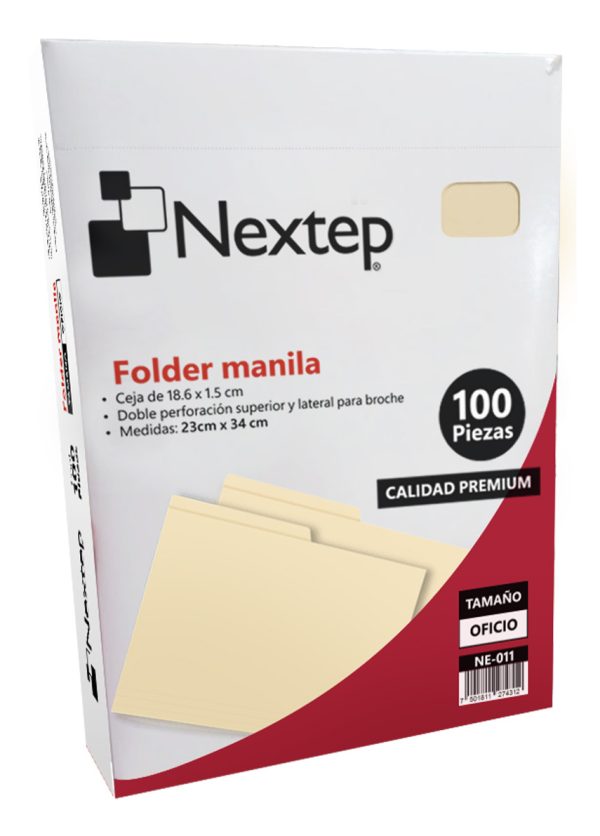 Nextep NE-011 carpeta Papel Beige Carta - Imagen 2