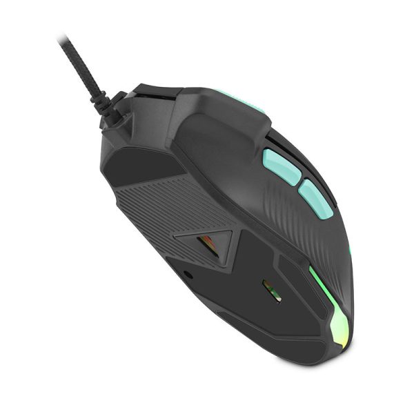 Getttech GPM-RGBWR-G1-BK ratón Juego Diestro USB tipo A 7200 DPI - Imagen 3