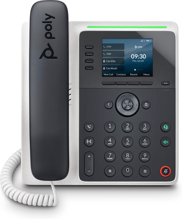 POLY Teléfono Edge E220 IP y habilitado para PoE
