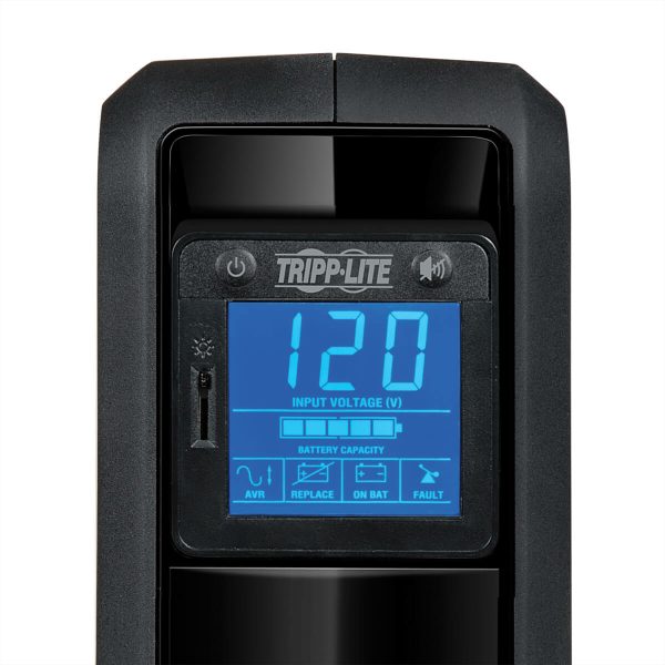 Tripp Lite OMNI650LCD UPS No Break OmniSmart Interactivo en Línea de 120V, 650VA y 350W, Torre, Pantalla LCD, puerto USB - Imagen 4