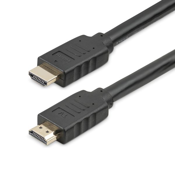 StarTech.com Cable de 15 metros HDMI 2.0 - Cable HDMI Activo de 4K a 60Hz - con Clasificacioón CL2 para Instalación en Pared - Cable HDMI de Alta Velocidad Largo y Durable - HDR - de 18Gbps - Cable Macho a Macho - Negro
