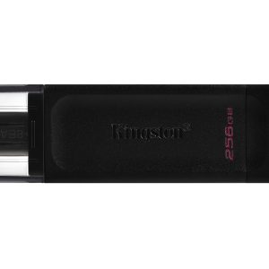 Kingston Technology DataTraveler 70 unidad flash USB 256 GB USB Tipo C 3.2 Gen 1 (3.1 Gen 1) Negro