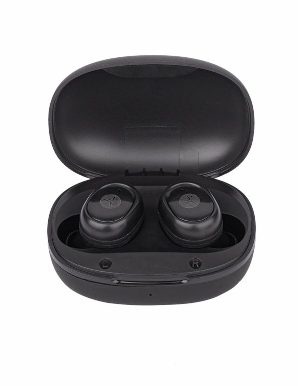 TechZone TZWS03 audífono y auriculare Auriculares True Wireless Stereo (TWS) Intra auditivo Música Bluetooth Negro