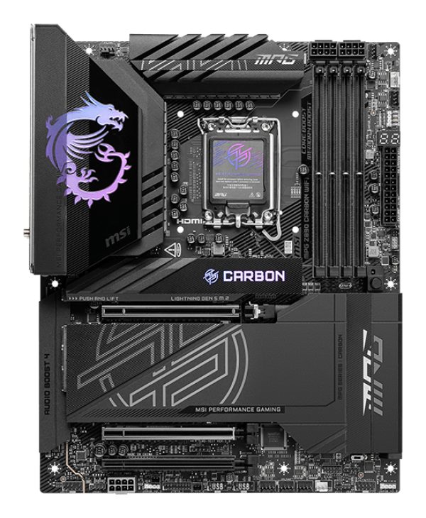 MSI MPG Z890 CARBON WIFI placa base Intel Z890 LGA 1851 (Socket V1) ATX - Imagen 2
