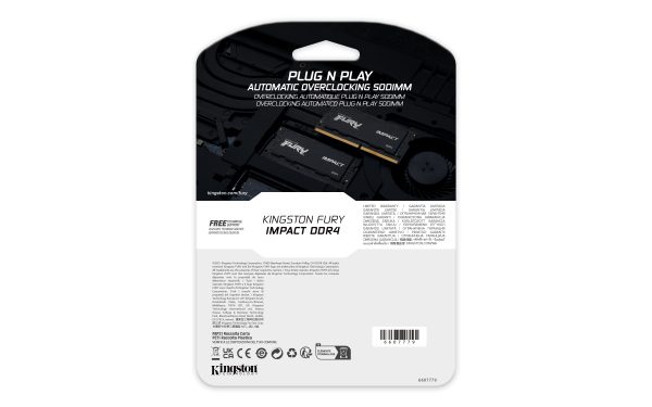 Kingston Technology FURY Impact módulo de memoria 32 GB 1 x 32 GB DDR4 1600 MHz - Imagen 4