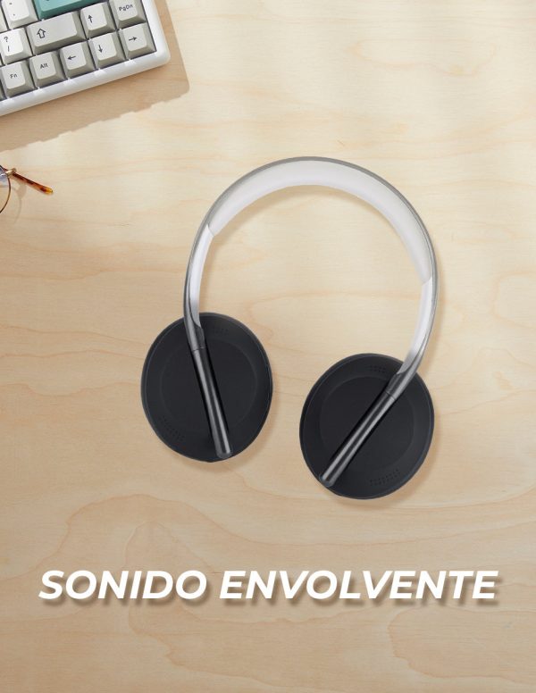 TechZone TZDJ01 audífono y auriculare Audífonos Inalámbrico y alámbrico Diadema Música USB Tipo C Bluetooth Negro, Gris - Imagen 4