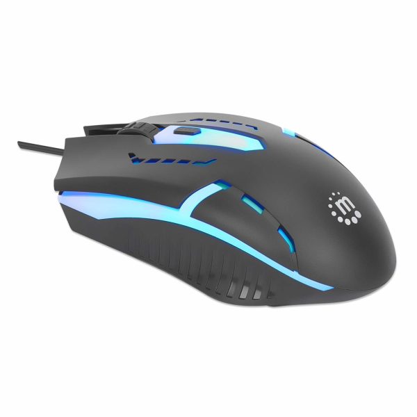 Manhattan Mouse Gaming óptico cableado USB con iluminación LED RGB - Imagen 2
