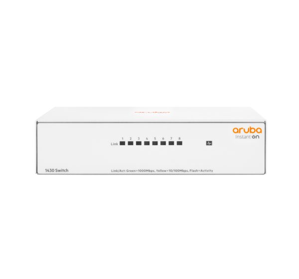 HPE Aruba Networking Aruba Instant On 1430 8G No administrado L2 Gigabit Ethernet (10/100/1000) Blanco