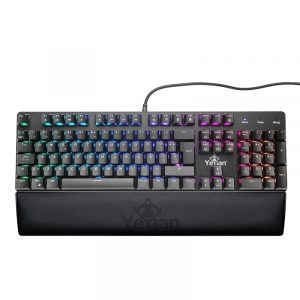 Yeyian YKM-ERGB-01 teclado Juego USB QWERTY Español Negro
