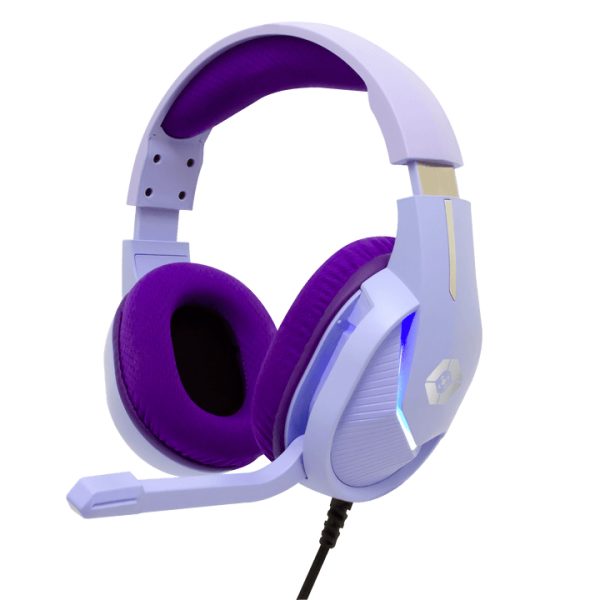 Vortred Axolotl Headband Auriculares Alámbrico Diadema Juego Violeta, Blanco - Imagen 2