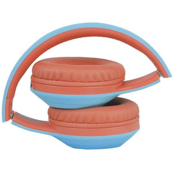 Perfect Choice PC-117018 audífono y auriculare Auriculares Inalámbrico Diadema Llamadas/Música USB Tipo C Bluetooth Azul, Naranja - Imagen 4