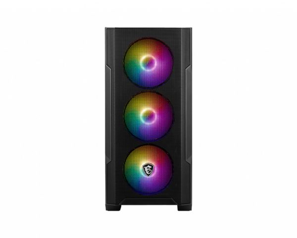 MSI MAG FORGE M100A gabinete de computadora Micro Tower Negro, Transparente - Imagen 3