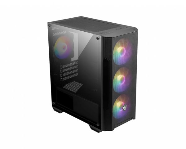 MSI MAG FORGE M100A gabinete de computadora Micro Tower Negro, Transparente - Imagen 2