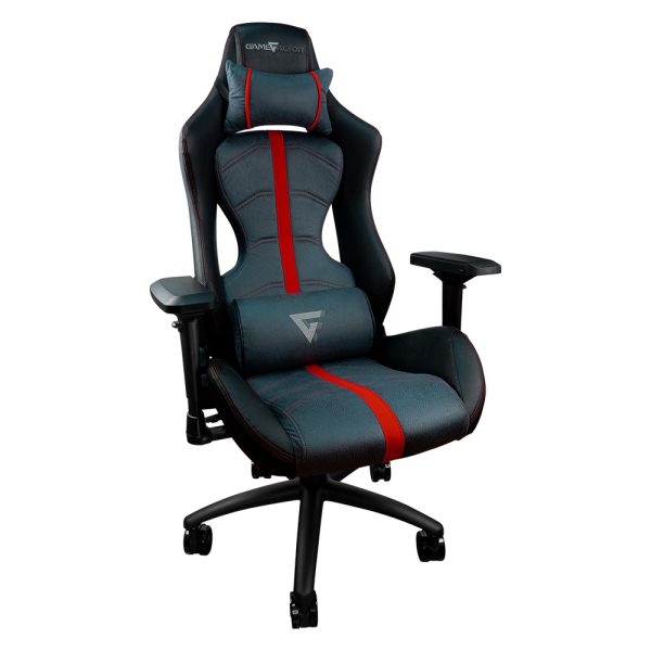 Game Factor CGC650 RD silla para videojuegos Silla universal para juegos asiento acolchado Negro, Rojo - Imagen 2