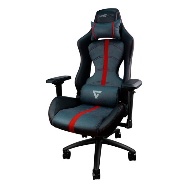 Game Factor CGC650 RD silla para videojuegos Silla universal para juegos asiento acolchado Negro, Rojo - Imagen 3