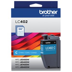 Brother LC402C cartucho de tinta 1 pieza(s) Original Rendimiento estándar Cian