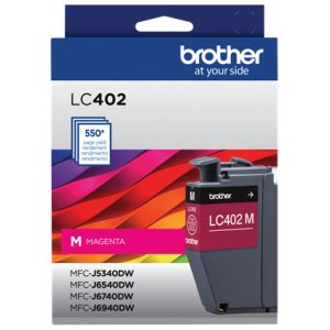 Brother LC402M cartucho de tinta 1 pieza(s) Original Rendimiento estándar Magenta