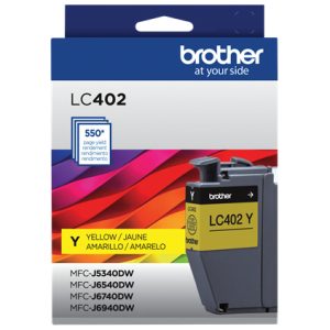 Brother LC402Y cartucho de tinta 1 pieza(s) Original Rendimiento estándar Amarillo