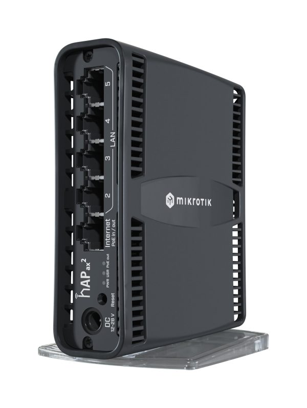Mikrotik hAP ax2 router inalámbrico Gigabit Ethernet Doble banda (2,4 GHz / 5 GHz) Negro - Imagen 2