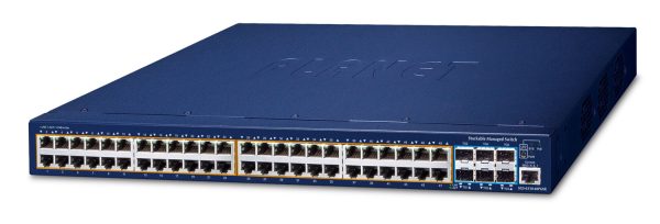 PLANET SGS-6310-48P6XR dispositivo de redes Gestionado L3 Gigabit Ethernet (10/100/1000) Energía sobre Ethernet (PoE) 1U Azul - Imagen 2