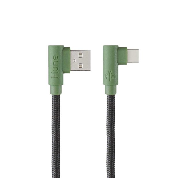 Hune AT-ACC-CA-317-BOS cable USB USB 2.0 1.2 m USB A USB C Verde - Imagen 2