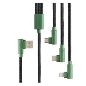 Hune AT-ACC-CA-319-BOS cable USB USB 2.0 1.2 m USB C USB C/Micro USB A/Lightning Verde