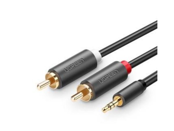 Ugreen 10512 cable de audio 3 m 2 x RCA 3,5mm Negro - Imagen 2