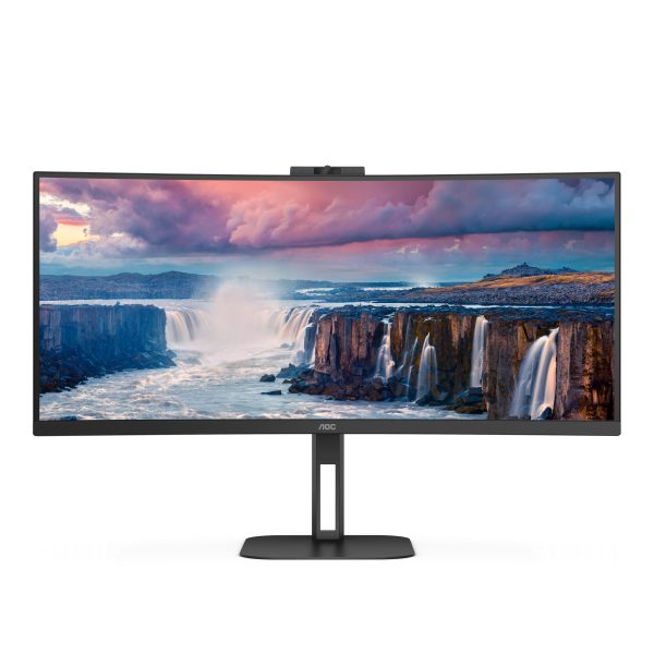 AOC V5 CU34V5CW LED display 86.4 cm (34") 3440 x 1440 Pixeles Wide Quad HD Negro - Imagen 2