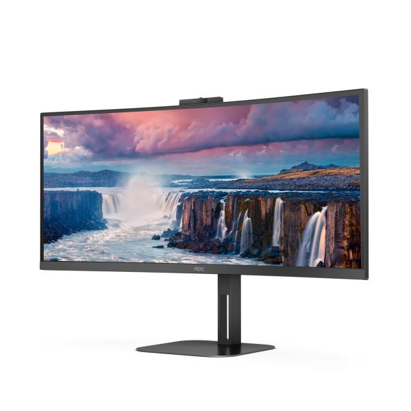 AOC V5 CU34V5CW LED display 86.4 cm (34") 3440 x 1440 Pixeles Wide Quad HD Negro - Imagen 4