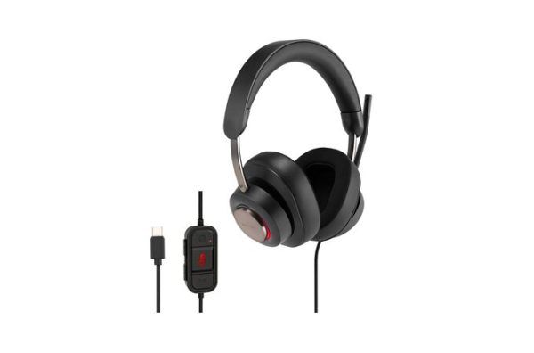 Kensington H2000 Auriculares Alámbrico Diadema Oficina/Centro de llamadas USB Tipo C Negro