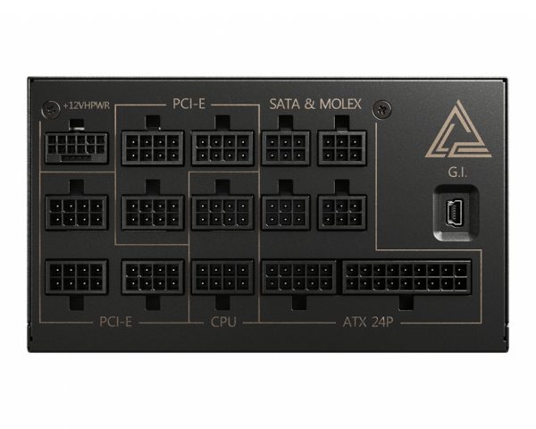 MSI MEG AI1300P PCIE5 unidad de fuente de alimentación 1300 W 24-pines ATX ATX Negro - Imagen 2