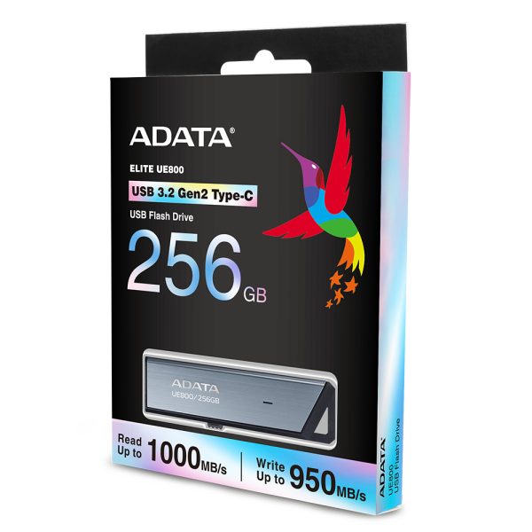 ADATA UE800 unidad flash USB 256 GB USB Tipo C 3.2 Gen 2 (3.1 Gen 2) Plata - Imagen 2