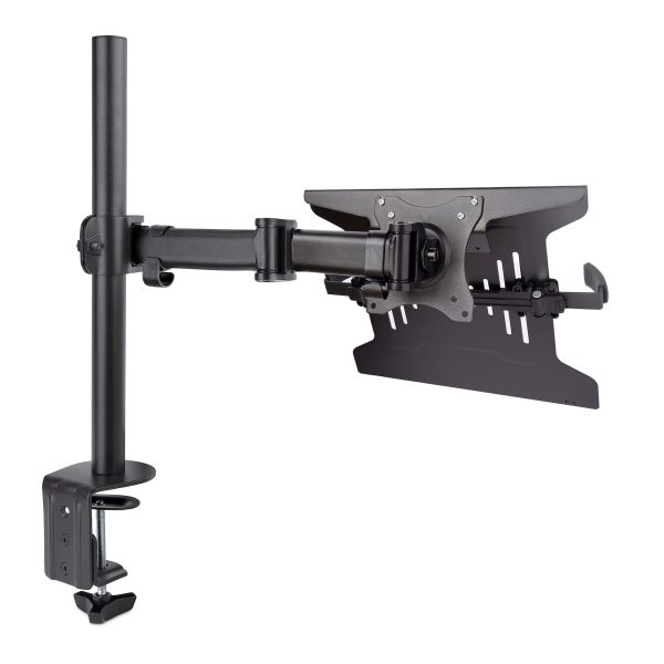StarTech.com Soporte de Montaje para Laptop - Soporte VESA de Monitor de 34 Pulgadas (8kg) o Bandeja VESA Articulada para Laptop (4.5kg) - Montaje en Grommet/Mordaza - Imagen 2