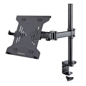 StarTech.com Soporte de Montaje para Laptop - Soporte VESA de Monitor de 34 Pulgadas (8kg) o Bandeja VESA Articulada para Laptop (4.5kg) - Montaje en Grommet/Mordaza