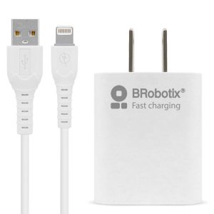 BRobotix 6001349 cargador de dispositivo móvil Universal Blanco Corriente alterna Carga rápida Interior