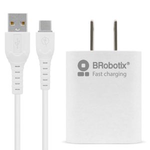 BRobotix 6001318 cargador de dispositivo móvil Universal Blanco Corriente alterna Carga rápida Interior