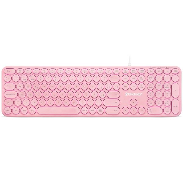 BRobotix 6001196 teclado Ratón incluido USB Rosa - Imagen 2